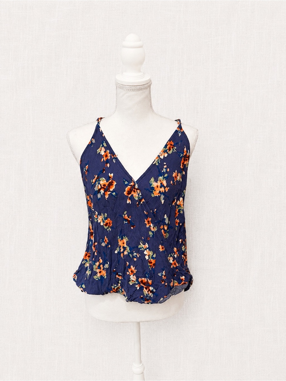 Staccato Navy Floral Wrap Camisole